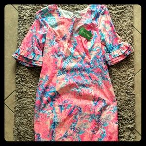 Lilly Pulitzer Fiesta Stretch Shift Ruffle Dress
